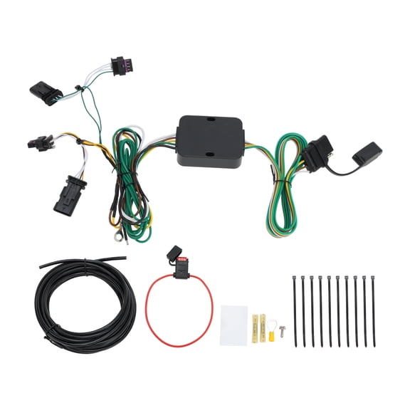 Unique Bargains 1 Set 4 Pin Trailer Wiring Harness No.56369 Towing Hitch Wiring for Jeep Compass 2017-2021 Connector Towing Harness Converter