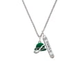 thumbnail image 2 of Delight Jewelry Silvertone Derby Hat with Pipe Silvertone Family Bar Charm Necklace, 23", 2 of 4