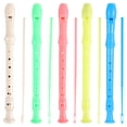 thumbnail image 1 of 5 flautas dulces soprano de plástico de colores para niños y principiantes (colores variados), 1 of 7
