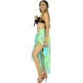 thumbnail image 5 of HAPPY BAY Women's Beachwear Summer Bikini Wraps Beach Wrap Coverups Sarong Skirt Bathing suit Swim Cover up Swimwear Coverups for Women One Size Tiny Leaves, Turquoise, 5 of 5