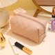 thumbnail image 5 of Women's Travel Bag Rainproof Cosmetic Bag Cute Rhombus Pattern Esthetic Cosmetic Bag Portable Multi-functional Storage Bag Travel Essentials Bag, 5 of 9