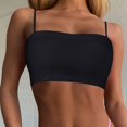 thumbnail image 3 of Top de tubo con tirantes para mujer, sujetador Sexy sin costuras de seda de hielo, camiseta sin mangas, camisola sin espalda, Top corto de verano, 3 of 4