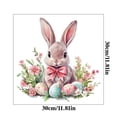 thumbnail image 3 of Easter Bunny & Egg Window Stickers – Watercolor Adhesive Decals for Spring Wall, Window, or Home Decoration – Macaron Color Rabbits & Floral Design, 3 of 5
