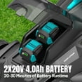 thumbnail image 3 of Mightymow Cordless Lawn Mower, 40V(2*20V) Electric Lawn Mowers, 16 inch, 6 Heights Adjustment, with 2*4.0Ah Battery and Charger, for Garden/Yard/Farm, 3 of 8