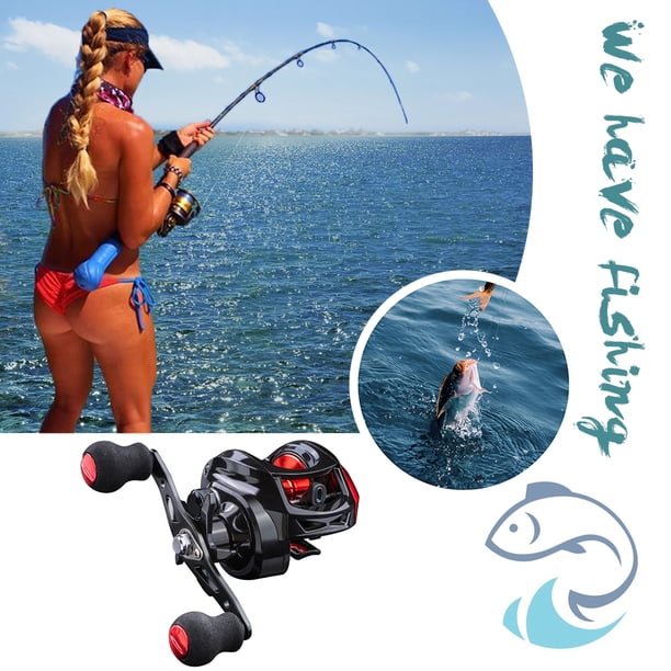 Carrete de pesca Ndcxsfigh 7.2 1 Alta velocidad 8kg Max Drag Bait Casting Wheel AE-2000R