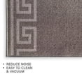 thumbnail image 2 of Playa Rug Custom Size Greek Key Design Gray ,Dark Gray Color Non-Slip Rubber Backing-26 Inch WidexYour Choice of Length Runner Rug 10 Feet - Gray, 2 of 5