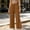 Coffee, variant on WIZUTIZ Women's High Waist Wide Leg Yoga Pants Split Hem Drawstring Side Pockets Full Length Casual Trousers Soft Stretchy Moisture-Wicking