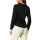 thumbnail image 3 of INSPIRAR CHIC Blusa de Manga Larga con Cuello Peter Pan y Botones Decorativos en la Espalda XS Negra, 3 of 8