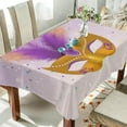 thumbnail image 4 of Coolnut Mardi Gras Tablecloth, Waterproof Washable Polyester Square Table Cover, Durable Tablecloth for Kitchen Dining Table Party Decor, 60"X 120", 4 of 7