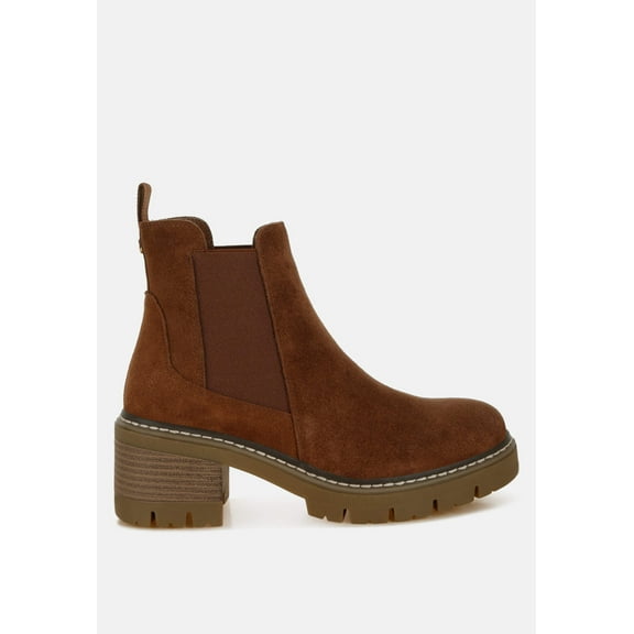 Vostok Suede Chunky Chelsea Boots