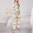thumbnail image 3 of Fotbe Funny Chicken Pattern Long Sleeve Pajama Set for Women,Sleepwear Set,2-piece Loungewear Set,Soft PJs Comfy Nightwear with Pockets -XX-Large, 3 of 7
