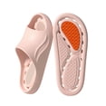 thumbnail image 1 of Cozy Water Slide In Home Slippers For Couples Open Toe Indoor Bath Spa Slippers With Sole, 1 of 7
