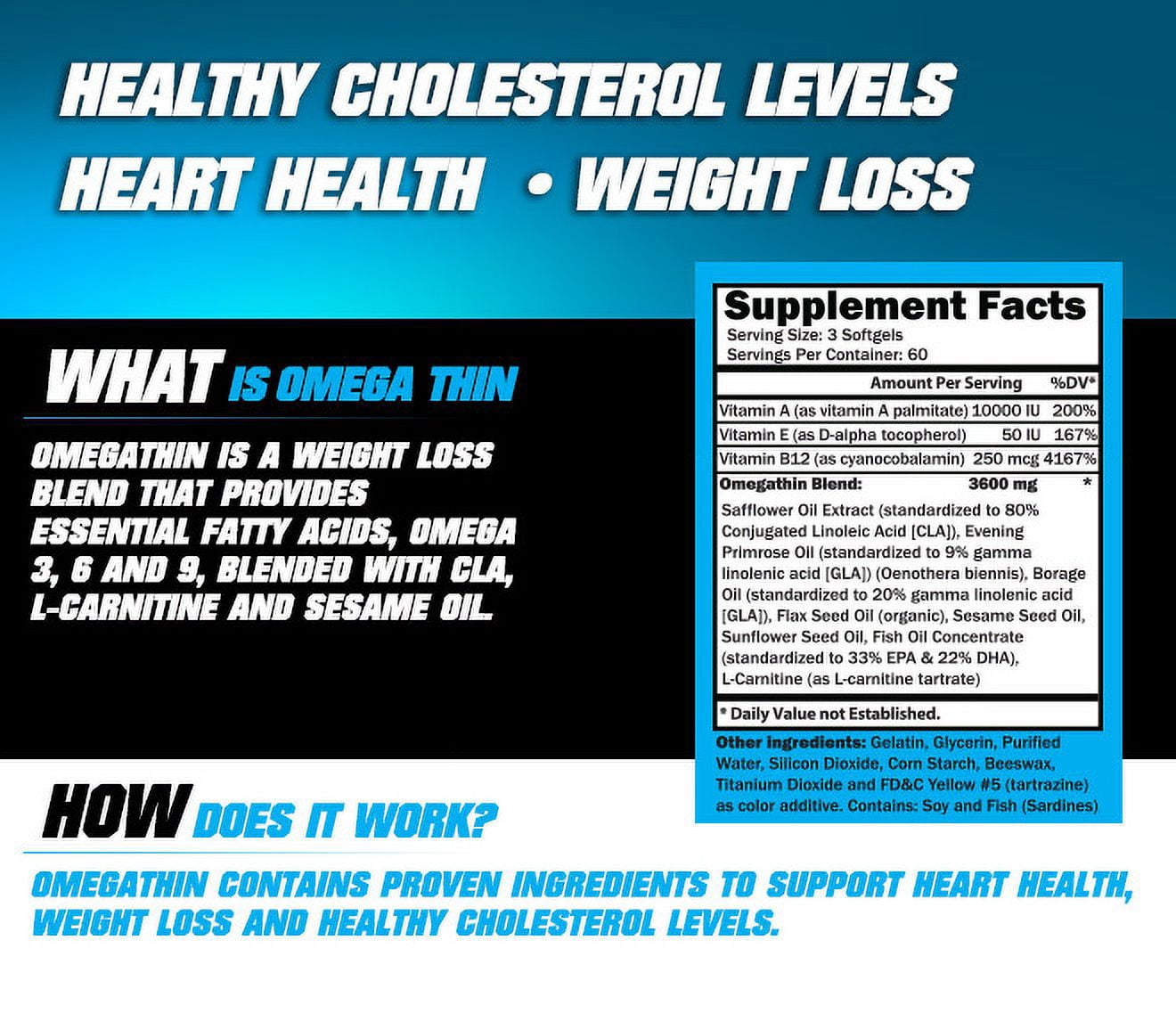 CTD Sports Omegathin 180 Softgels - Essential Omega-3 Supplement for Wellness and Vitality