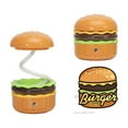 thumbnail image 2 of Hamburger Shaped Rechargeable LED Table Lamp, Multicolor Plastic, Size 15x8.2x8.2cm, with Pencil Sharpener, for Children's Room, Reading, and Decoration, 2 of 9