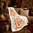 thumbnail image 3 of Little Corgi A Lot of Love with Hearts and Paw Prints, Playful Cartoon Style for Corgi Lovers, Soft Flannel Blanket for Bedroom and Family Room, Pet Adoption Gift, Whimsical Home Decor, 3 of 9