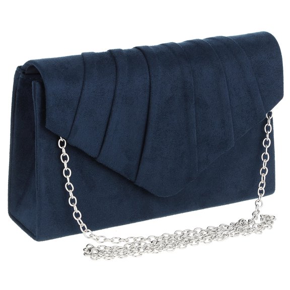 ETEREAUTY Women's Clutch Bag Navy Minimalist Evening Purse Elegant Design for Special Occasions 1 Piece