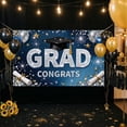 thumbnail image 3 of Grad Party Decorations 2025, GoldandBlack Party Decorations, Green Themed Banner, Front Yard Lawn Displays, 3 of 5