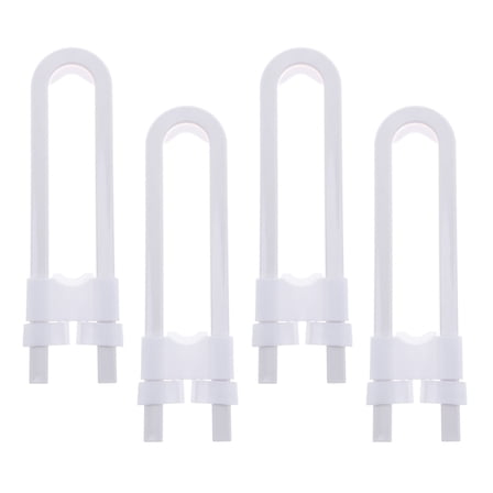 SEWOART Cabinet Lock White U Shaped Adjustable Lock for Sliding Knobs No Drilling