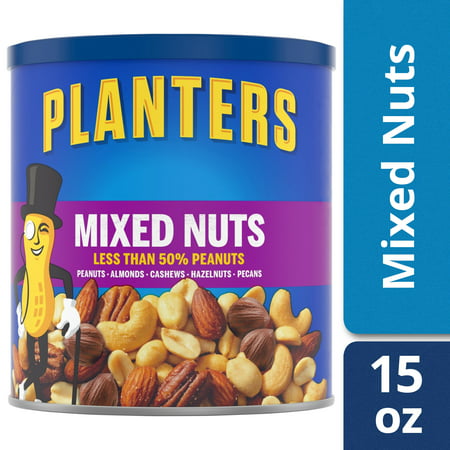 Planters Mixed Nuts, Lightly Salted, 15.0 oz (Best Almonds Brand In India)