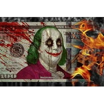 100 Dollar Joker Poster by: Daveed Benito 36-by-24 Inches
