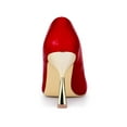 thumbnail image 2 of BLISSFUL STEP Women's Pointed Toe Stiletto Heels Sandal Pumps Red 5.5, 2 of 7
