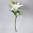 thumbnail image 2 of Moocorvic Artificial Flowers for Outdoors Lily Flowers Silk Plants for Home Decor Indoor Home Kitchen Office Table Centerpieces Arrangements Christmas Decor, 2 of 5