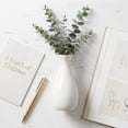 thumbnail image 3 of REGALWOVEN Small Ceramic Bud Modern Cylinder Vase, Matte Ribbed Decorative Flower Vase for Desktop & Bathroom, Home Decor White 2.4"L x 2.4"W x 5.1"H, 3 of 5