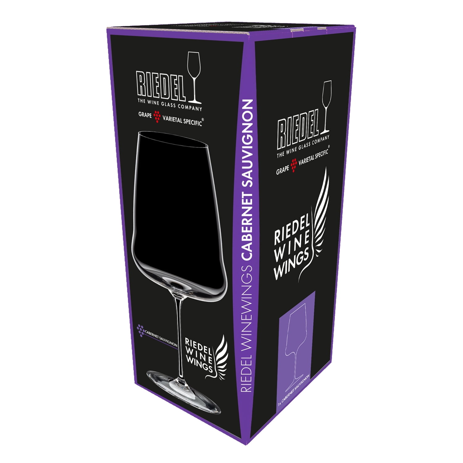Riedel Winewings Cabernet Sauvignon Tall Thin Single Stem Wine Glass, Clear