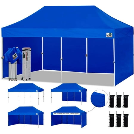 Eurmax 10'x20' Outdoor Party Wedding Tent Heavy Duty Canopy ,Blue Events Gazebo