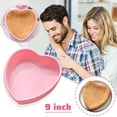 thumbnail image 2 of Clearance! Fdelink Heart-Shaped Mold Multi-purpose cake mold silicone round love heart-shaped layered cake pan, 2 of 3