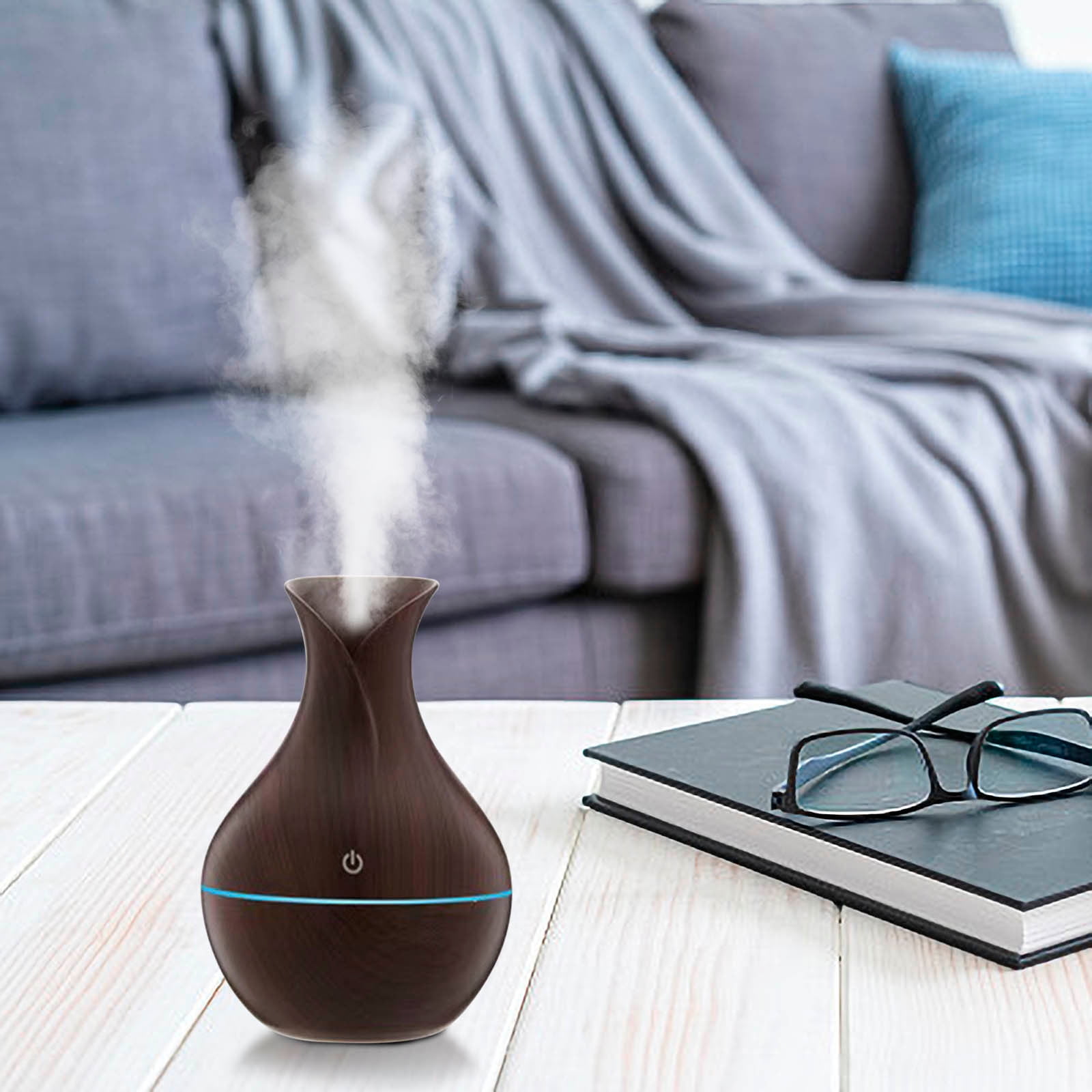 Hovilon Humidifiers for Bedroom，Humidifiers For Bedroom Large Room Home Spray Humidifier Cool And Warm For Plants Mist Top Desk Humidifiers Quiet With Adjustable Mist，White