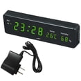 thumbnail image 2 of Pantalla LED digital BLESIY impermeable de tiempo/temperatura/humedad 3 en 1 Verde, 2 of 8