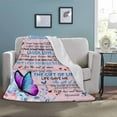 thumbnail image 4 of LHSHID Personalized Lover Name Message Text Blanket to My Granddaughter from Grandma and Grandpa I Can Promise to Love You for The Rest of Mine Custom Hug Blanket Bed Throws, 4 of 6