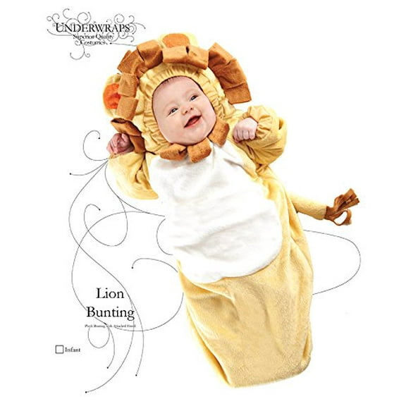 UNDERWRAPS Cute Baby Lion Costume - Cute Costume for Kids, Cosplay Outfits for Dress Up, Halloween Party Outfits, LARP Events