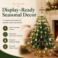 thumbnail image 6 of DIY Beaded Christmas Tree Kit, 3D Crystal Bead Adult Holiday Craft Set, Wire Beaded Tabletop Tree, Compact Seasonal DIY Decor Craft Project, 6 of 9