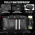 thumbnail image 3 of Zacro Bike Bag for Rear Rack, 8L Waterproof Bicycle Rear Seat Bag Cycling Cargo Luggage Bag with Rain Cover, Black, 3 of 7