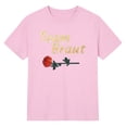 thumbnail image 4 of WEIWEN Team Bride T Shirts for Women Flower Wreath Flowers Engagement Gift Womens Summer Tops Going Out Clothing Pink, L, 4 of 4