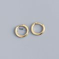 thumbnail image 1 of Pendientes de lujo de plata S925 para mujer con diamantes engastados y chapados en oro Pendientes versátiles y hebilla de pendientes simples, 1 of 1