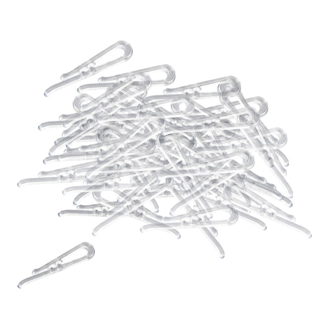 200 Uds Clips Para Camisa Sunnimix Clip De Tela Pinza De Cocodrilo De Plástico Transparente 38mm