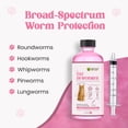 thumbnail image 2 of Dewormer for Cats Liquid – Chicken Flavor Cat Dewormer for Cats & Kittens – Oral Formula with Syringe – Tapeworm Care Support – 2 oz (60 ml), 2 of 7
