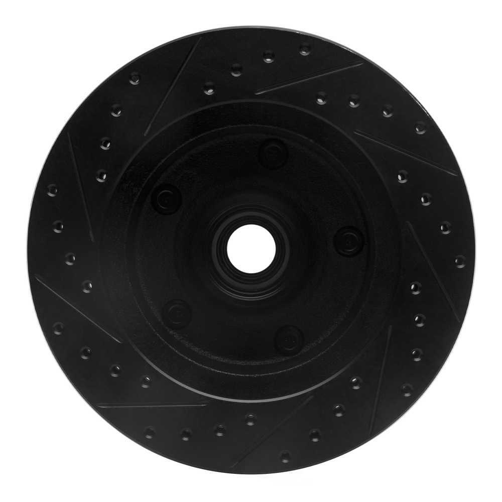 Dynamic Friction Company 633-54097R DFC Brake Rotor - Drilled And Slotted - Black