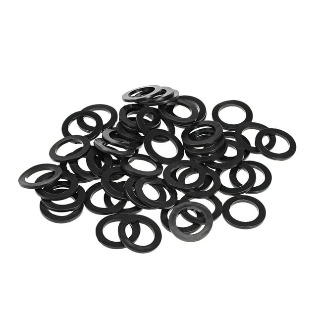 Unique Bargains Rubber Flat Washers, 20mm Inner Diameter 30mm OD 2.3mm Thick 50pcs