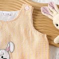 thumbnail image 4 of WOYY Infant Girls Easter Sleeveless Dress Rabbit Embroidery Cotton Tank Dress, Sizes 12-18M, 4 of 5