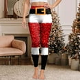 thumbnail image 5 of TTUHYWXI Women's Funny Printed Ugly Christmas Leggings Soft Stretchy Holiday Tights (Wine, M), 5 of 7