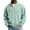 Green, variant on Men Vertical Rib Knit Jackets Liweisiy Full Zip Stand Collar Oversized Long Sleeve Coat Casual Cardigan Coat Khaki S