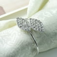 thumbnail image 6 of Windfall 6Pcs Rhinestone Napkin Rings Buckle Holder Hotel Wedding Dinner Banquet Decor, 6 of 7