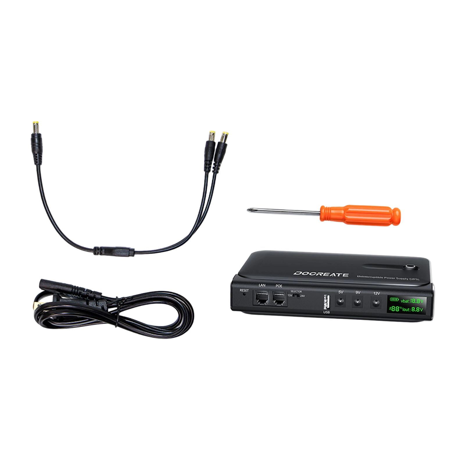 Wzmzjy Ups Uninterrupted Power Supply 36W Battery Backup Power Supply for Cellphone
