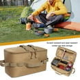 thumbnail image 7 of Camping Gas Tank Storage Bag Outdoor Ground Nail Cookware Holder (Khaki), 7 of 7