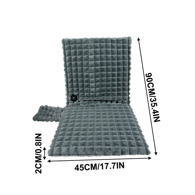 Bdday USB Heating Seat Cushion Office Outdoor Car Chair Pad Electric Winter Heating Pad