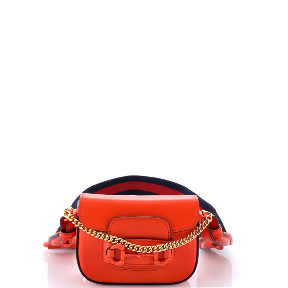 Pre-Owned Horsebit 1955 Shoulder Bag Leather Super Mini By Rebag